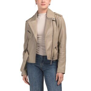 BOD & CHRISTENSEN Lush Leather Belted Jacket